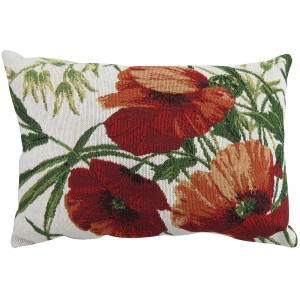 Park B Smith Ltd Poppies Tapestry Decorative Lumbar Pillow PQB1381